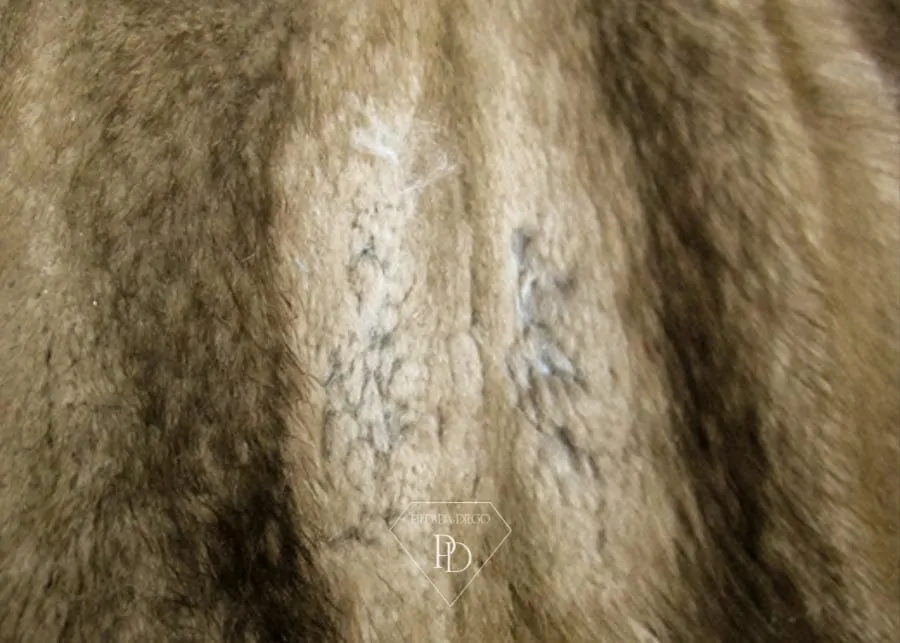 pelado abrigo de visón