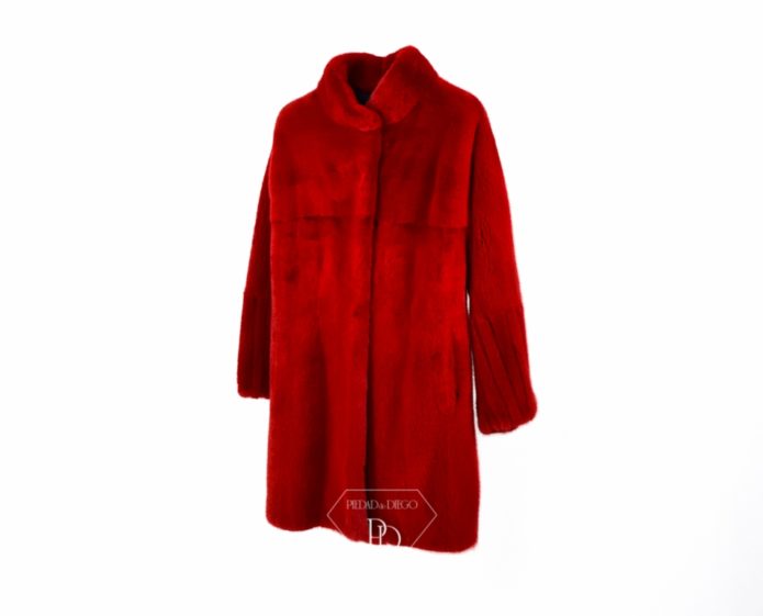 Abrigo Visón Rojo - Abrigo de piel de Visón Rojo